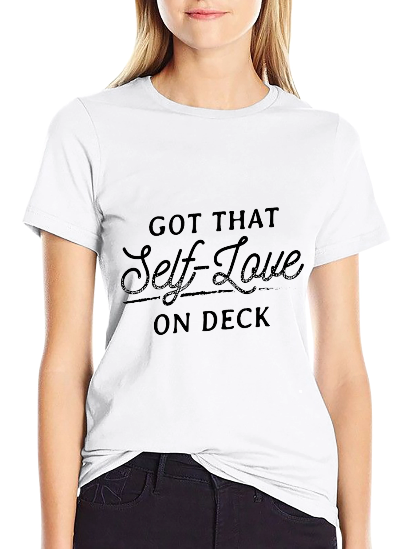 Got That Self-Love On Deck Black Tee