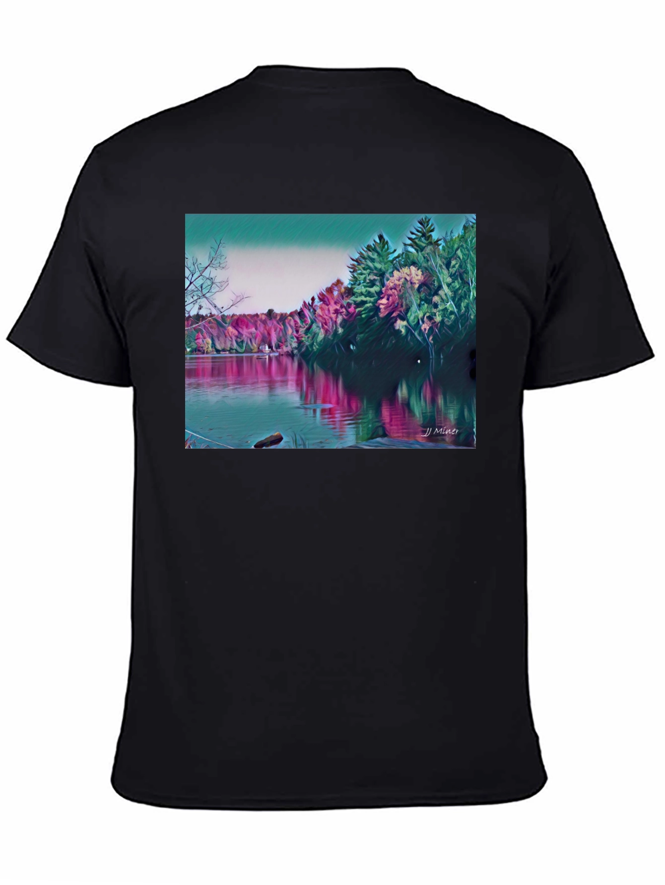 Scenic Lake Artwork T-Shirt