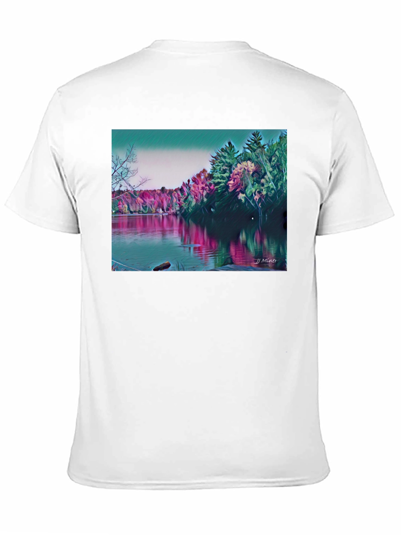 Scenic Lake Artwork T-Shirt