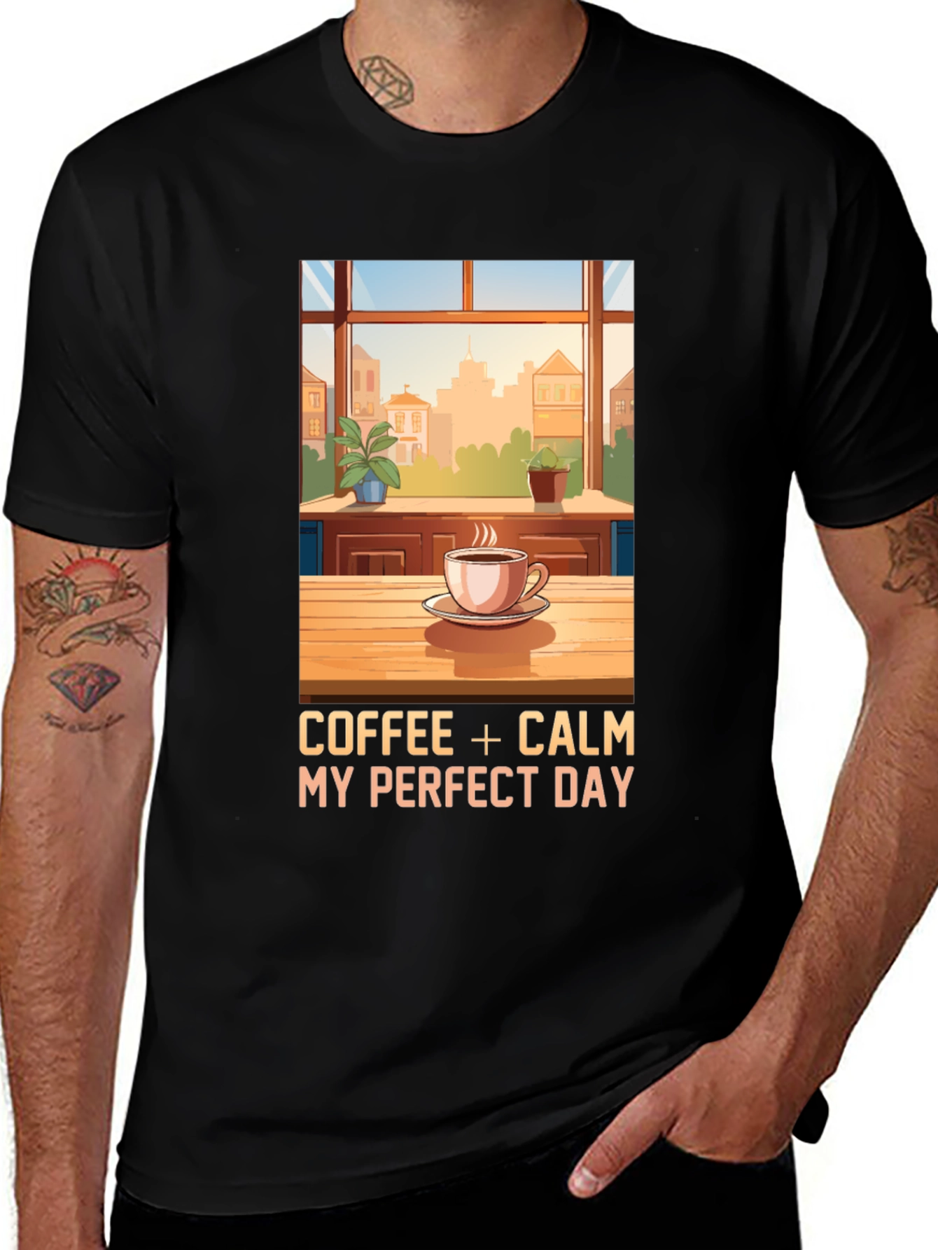 Coffee + Calm My Perfect Day T-Shirt
