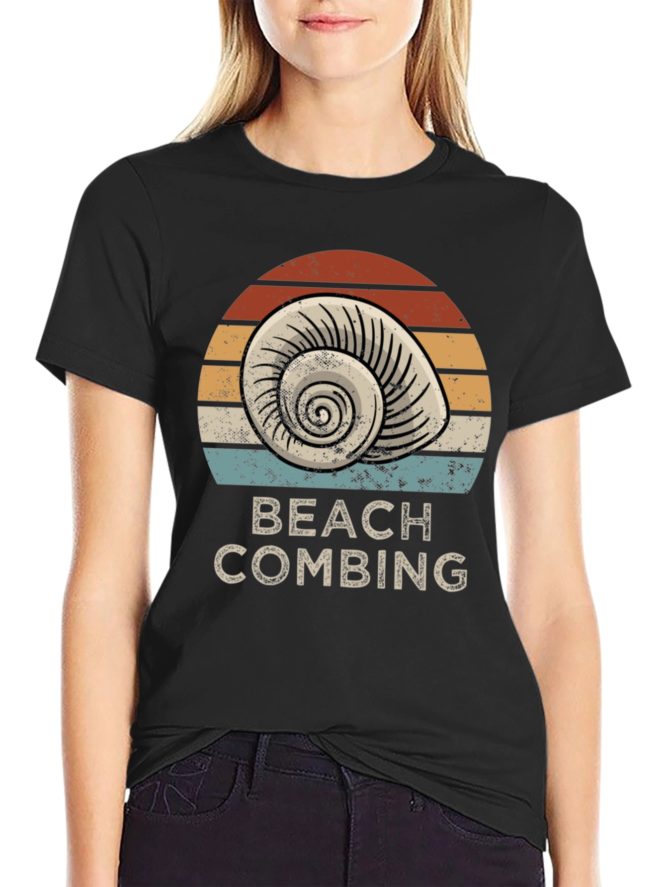 Beach Combing Graphic T-Shirt - Coastal Style
