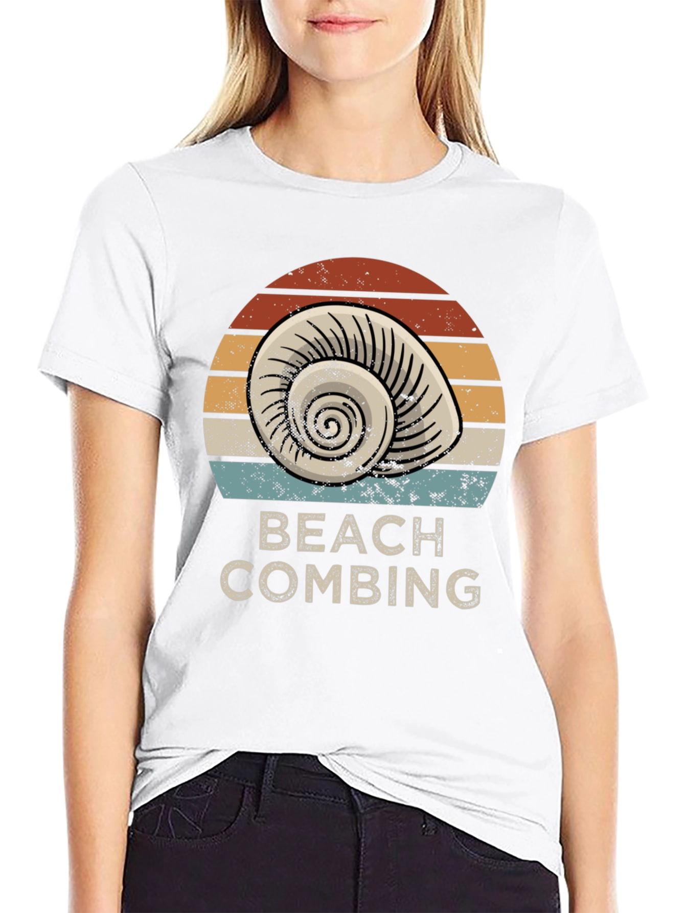 Beach Combing Graphic T-Shirt - Coastal Style