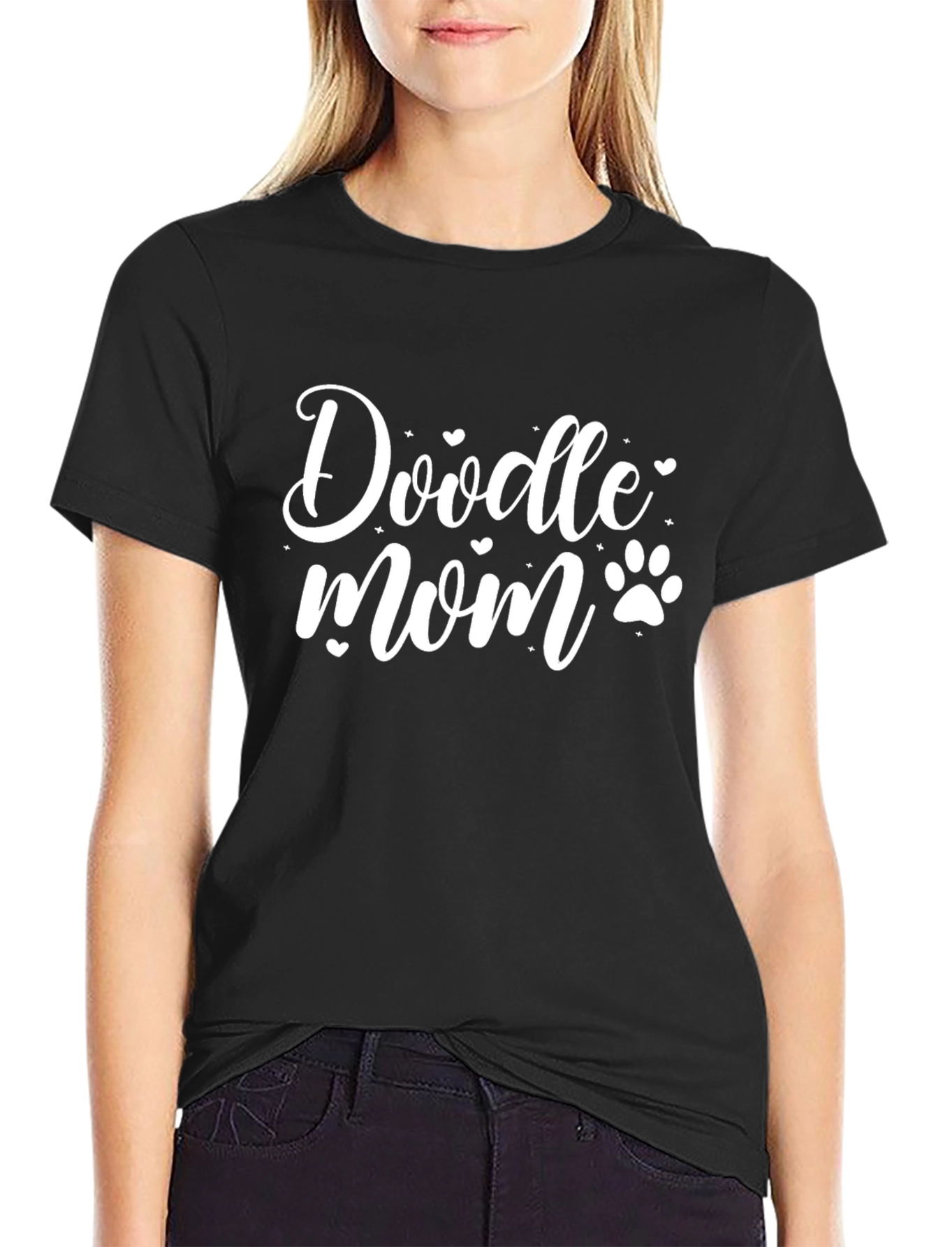 Doodle Mom Paw Print T-Shirt – Cute Dog Mom Tee