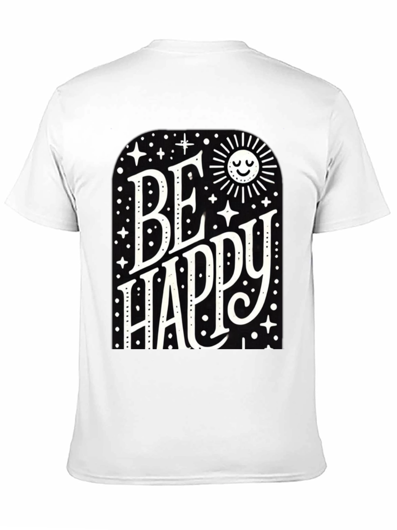 Be Happy Graphic Tee - Black