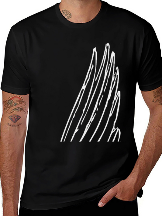 Abstract Graphic Tee - Modern Black T-Shirt
