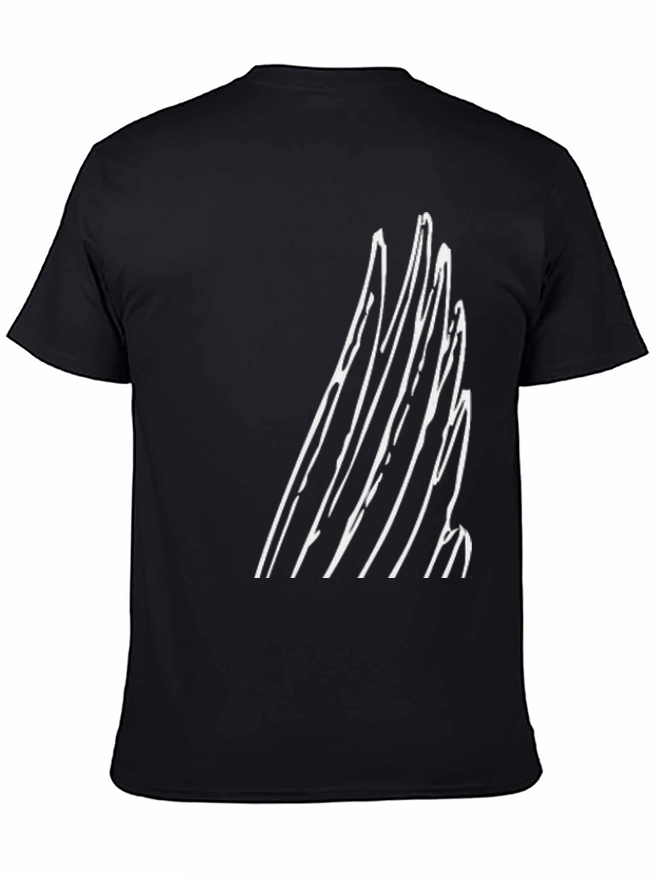 Abstract Graphic Tee - Modern Black T-Shirt