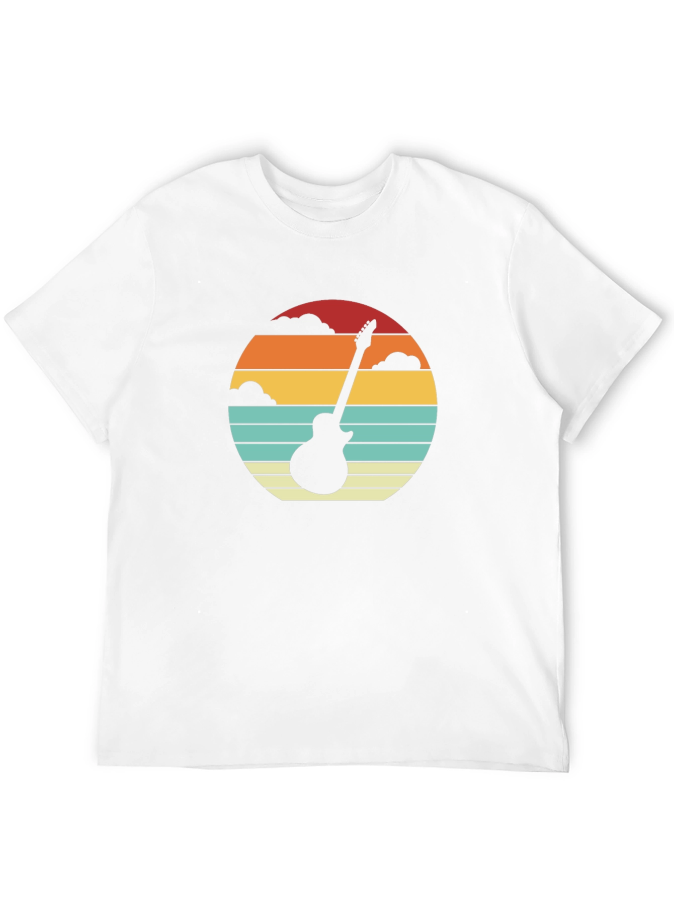 Retro Guitar Sunset T-Shirt