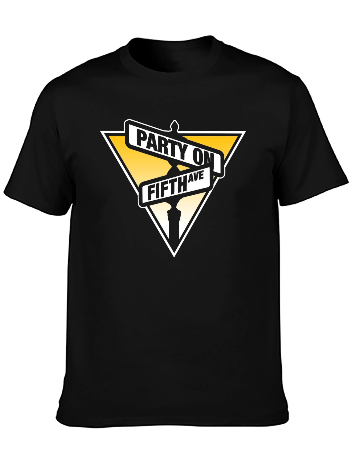 Party on Fifth Ave Black T-Shirt