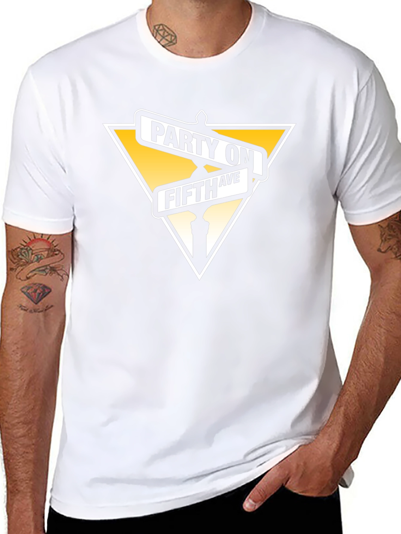 Party on Fifth Ave Black T-Shirt
