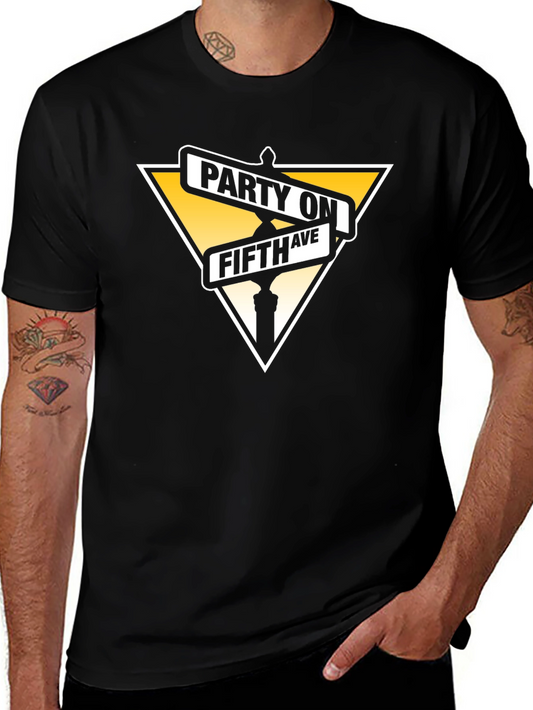 Party on Fifth Ave Black T-Shirt