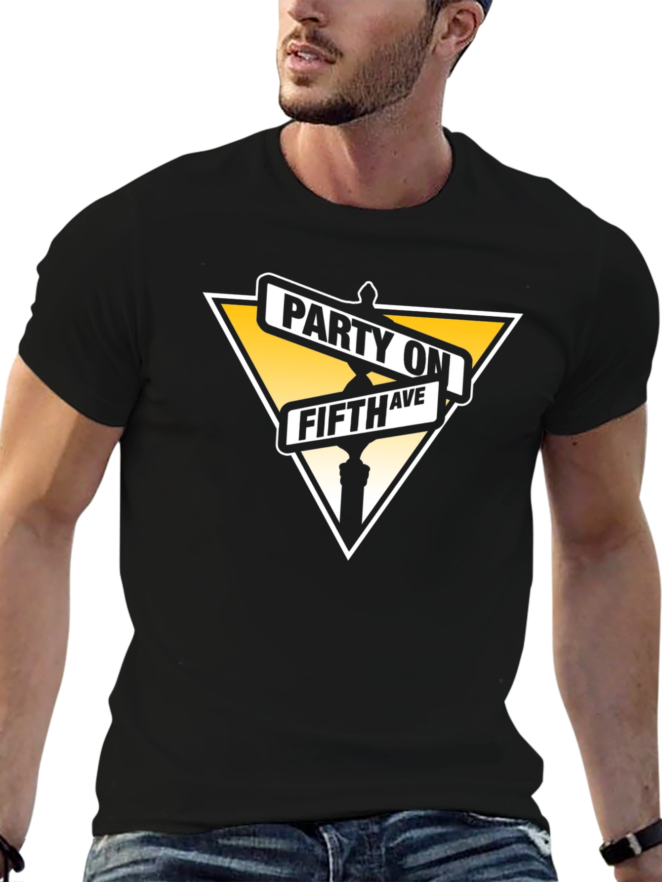 Party on Fifth Ave Black T-Shirt