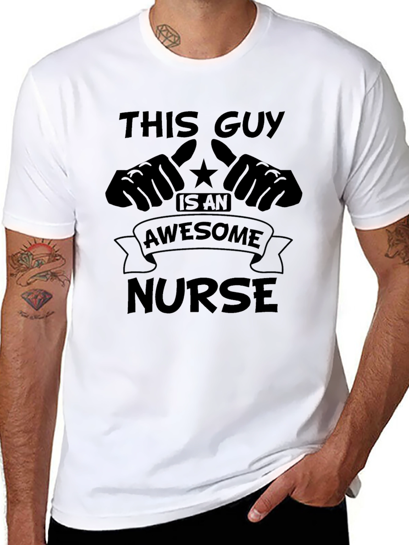 Awesome Nurse Graphic T-Shirt