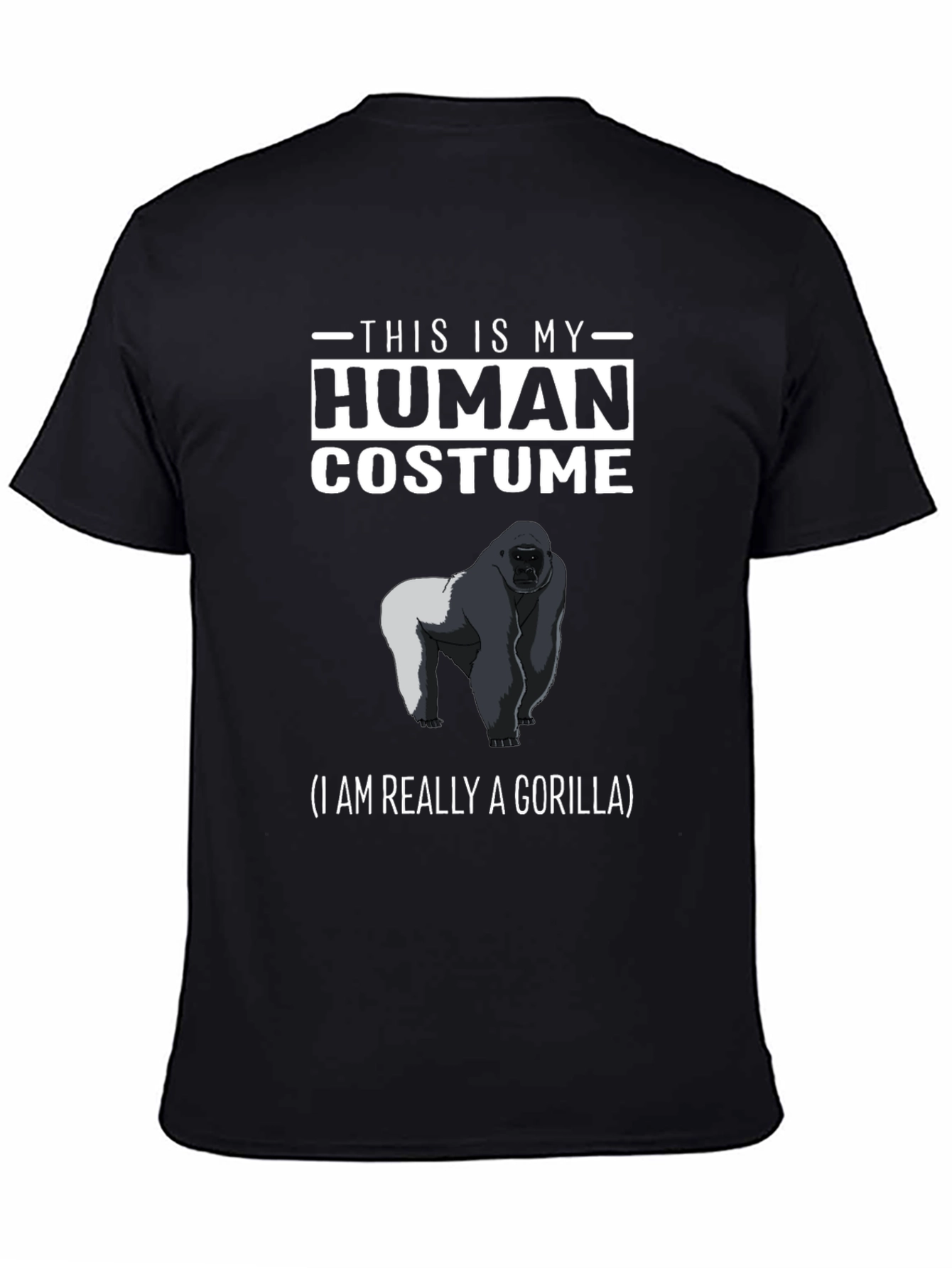 Human Costume Gorilla T-Shirt - Funny Animal Tee