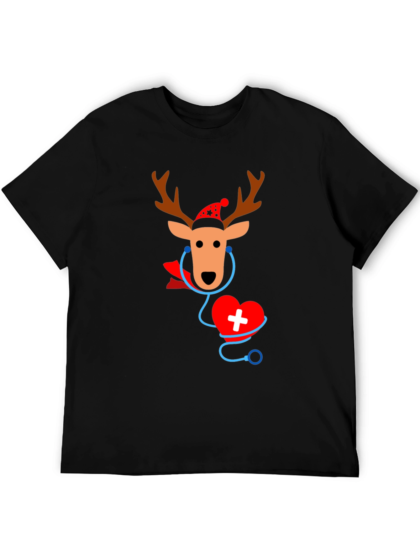 Christmas Nurse Reindeer T-Shirt