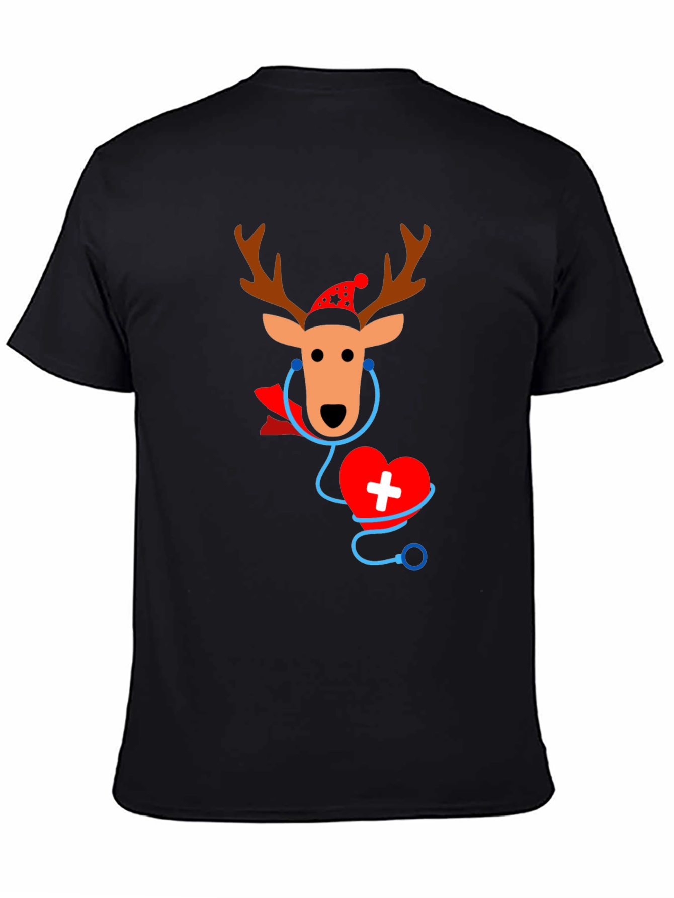 Christmas Nurse Reindeer T-Shirt