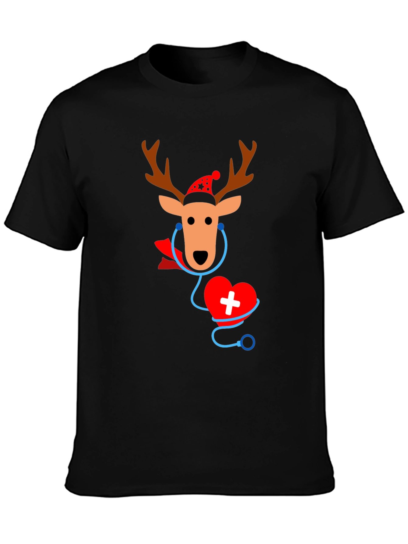 Christmas Nurse Reindeer T-Shirt