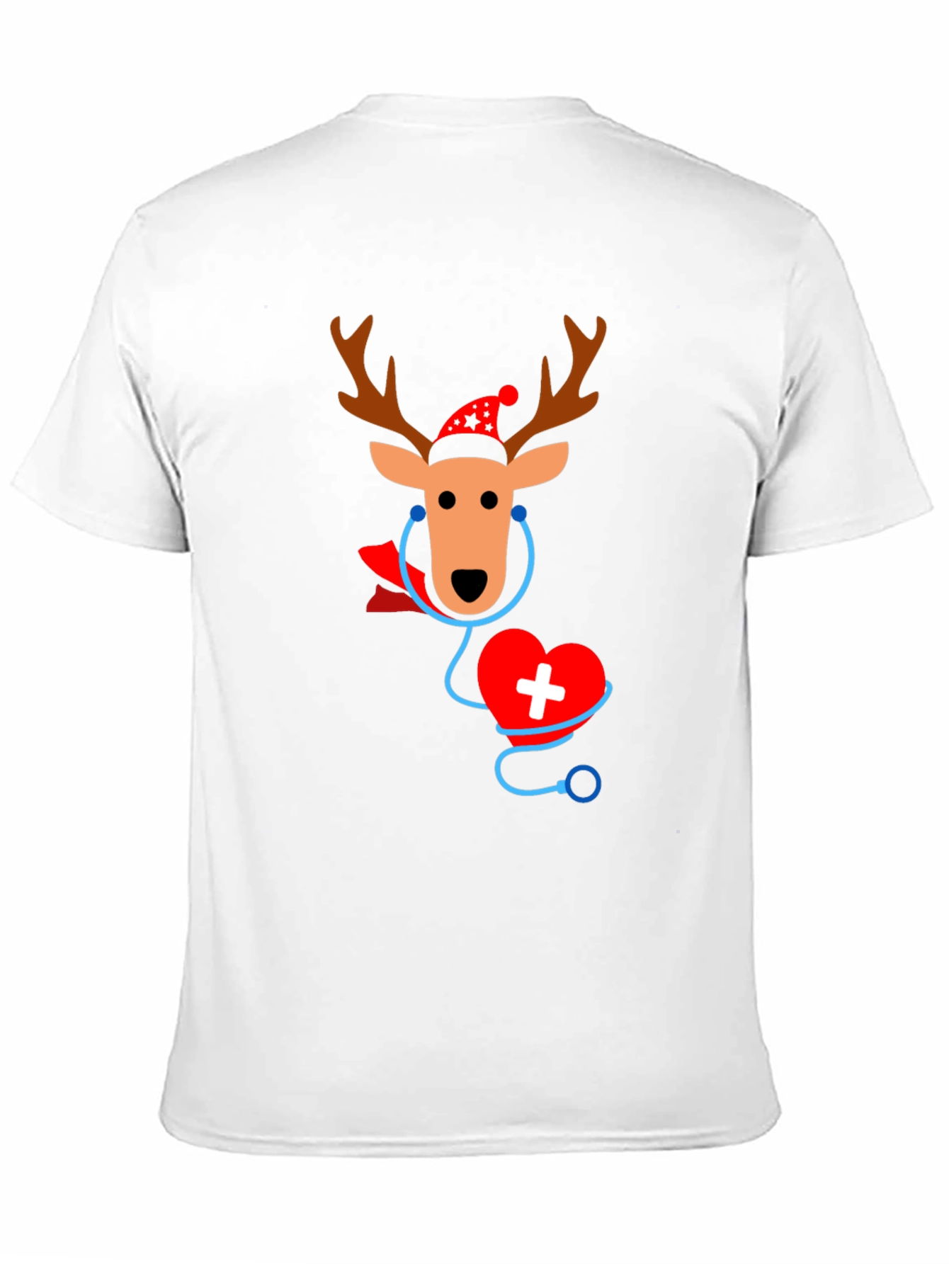 Christmas Nurse Reindeer T-Shirt