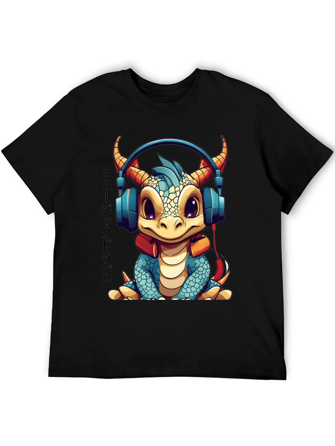 Cute Dragon Music Lover T-Shirt