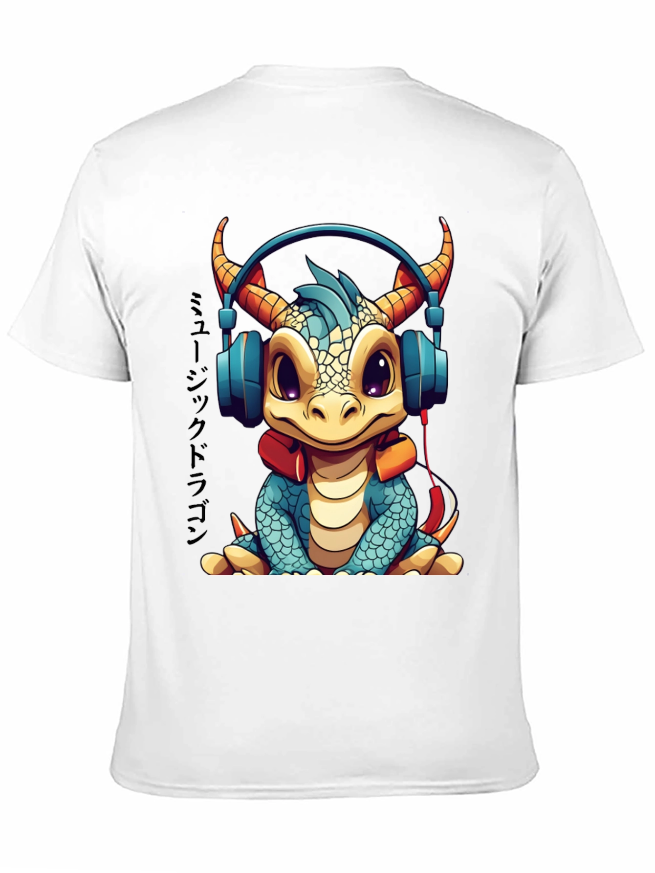 Cute Dragon Music Lover T-Shirt