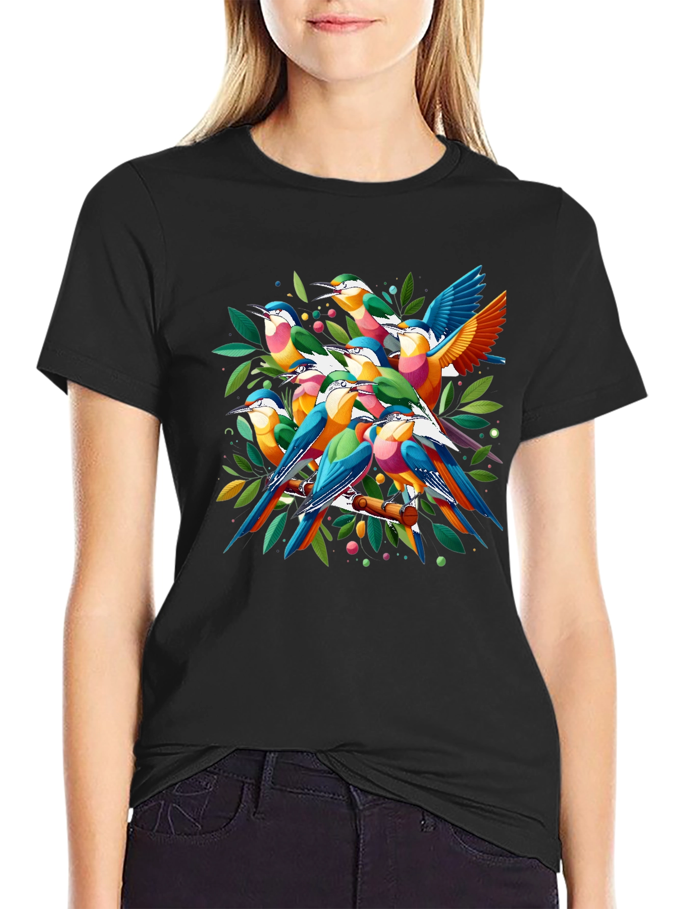 Vibrant Bird T-Shirt - Eye-Catching Graphic Tee