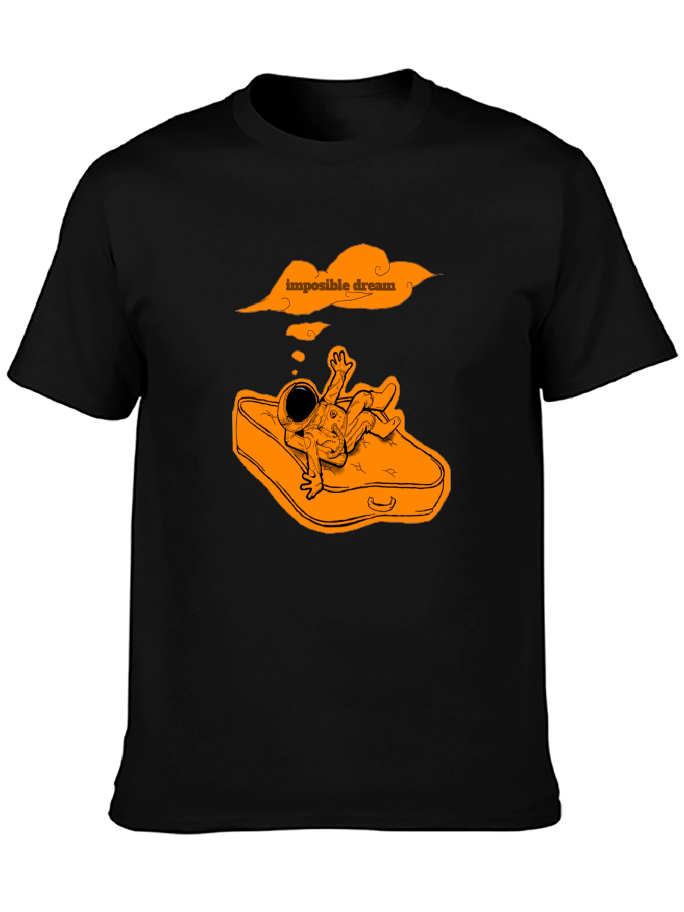 Impossible Dream Astronaut Graphic Tee - Black