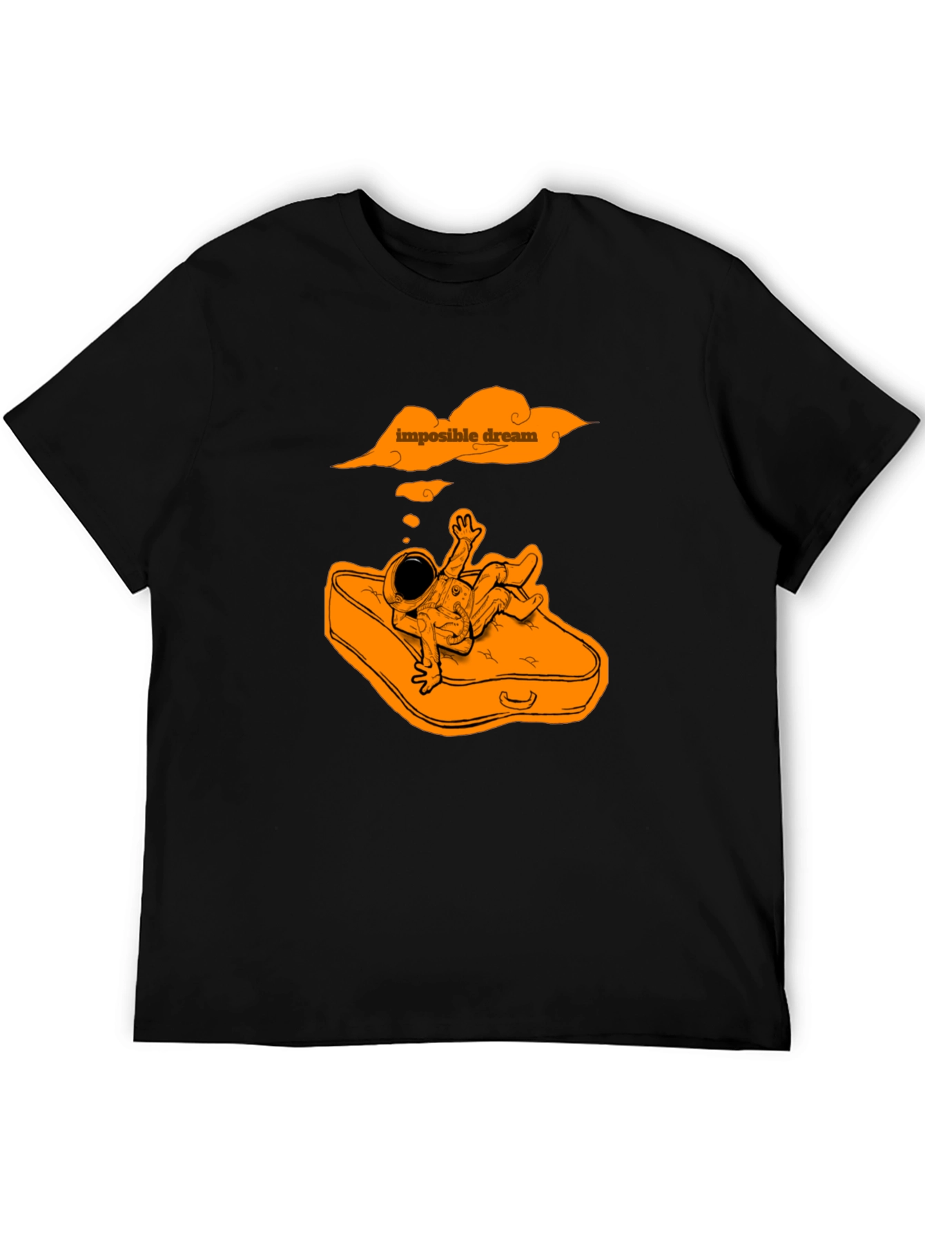 Impossible Dream Astronaut Graphic Tee - Black