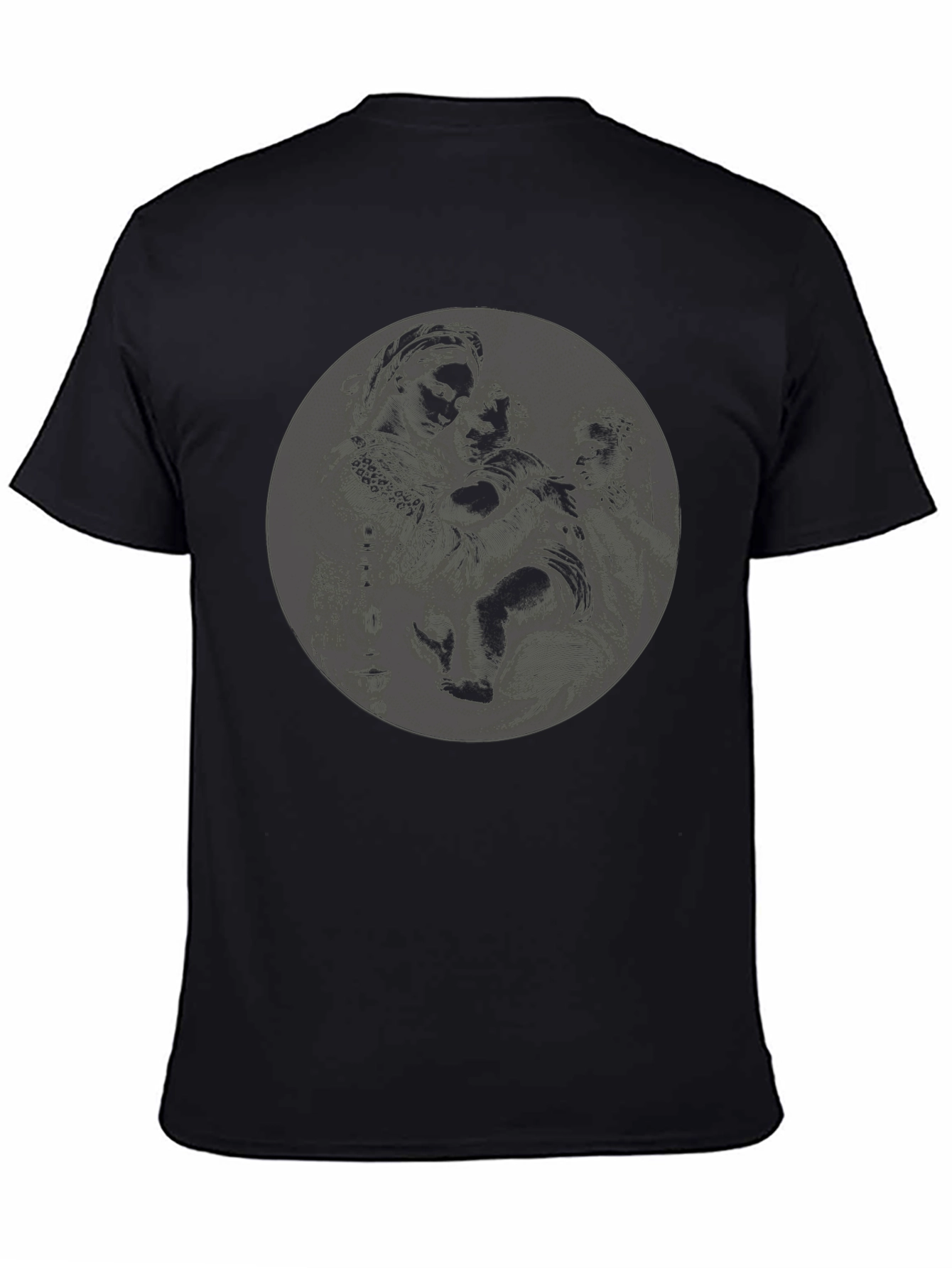 Black Graphic Print T-Shirt