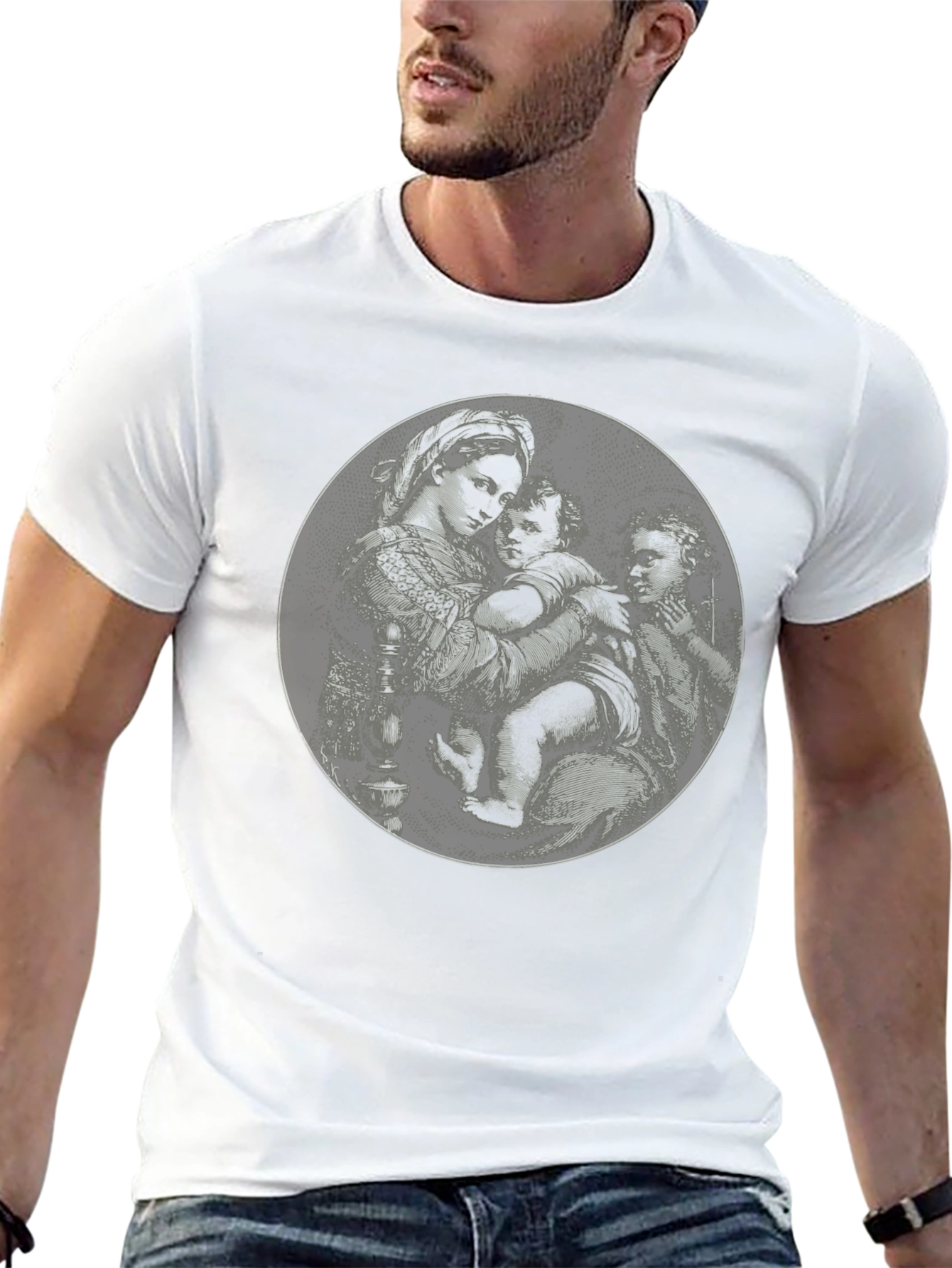 Black Graphic Print T-Shirt