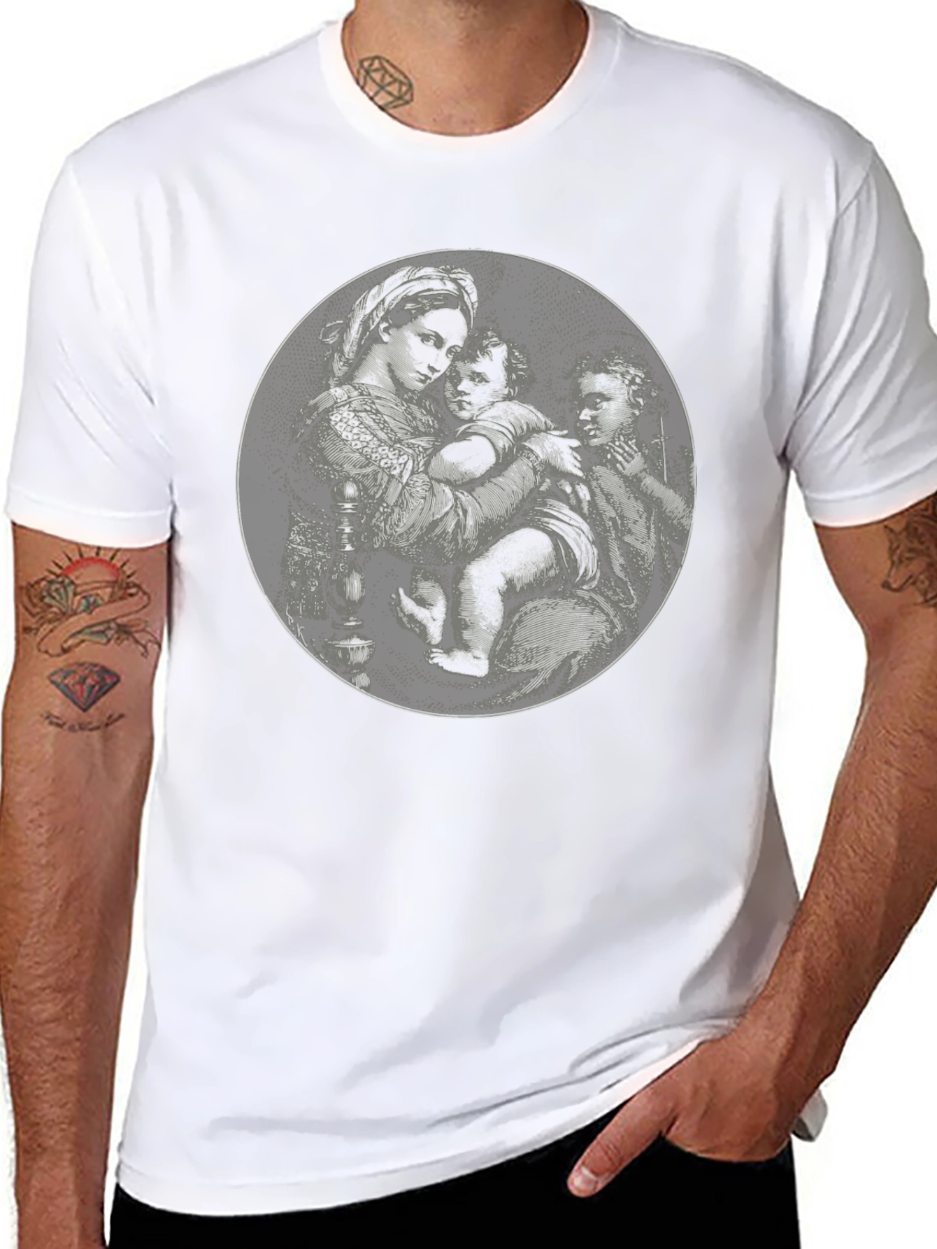 Black Graphic Print T-Shirt