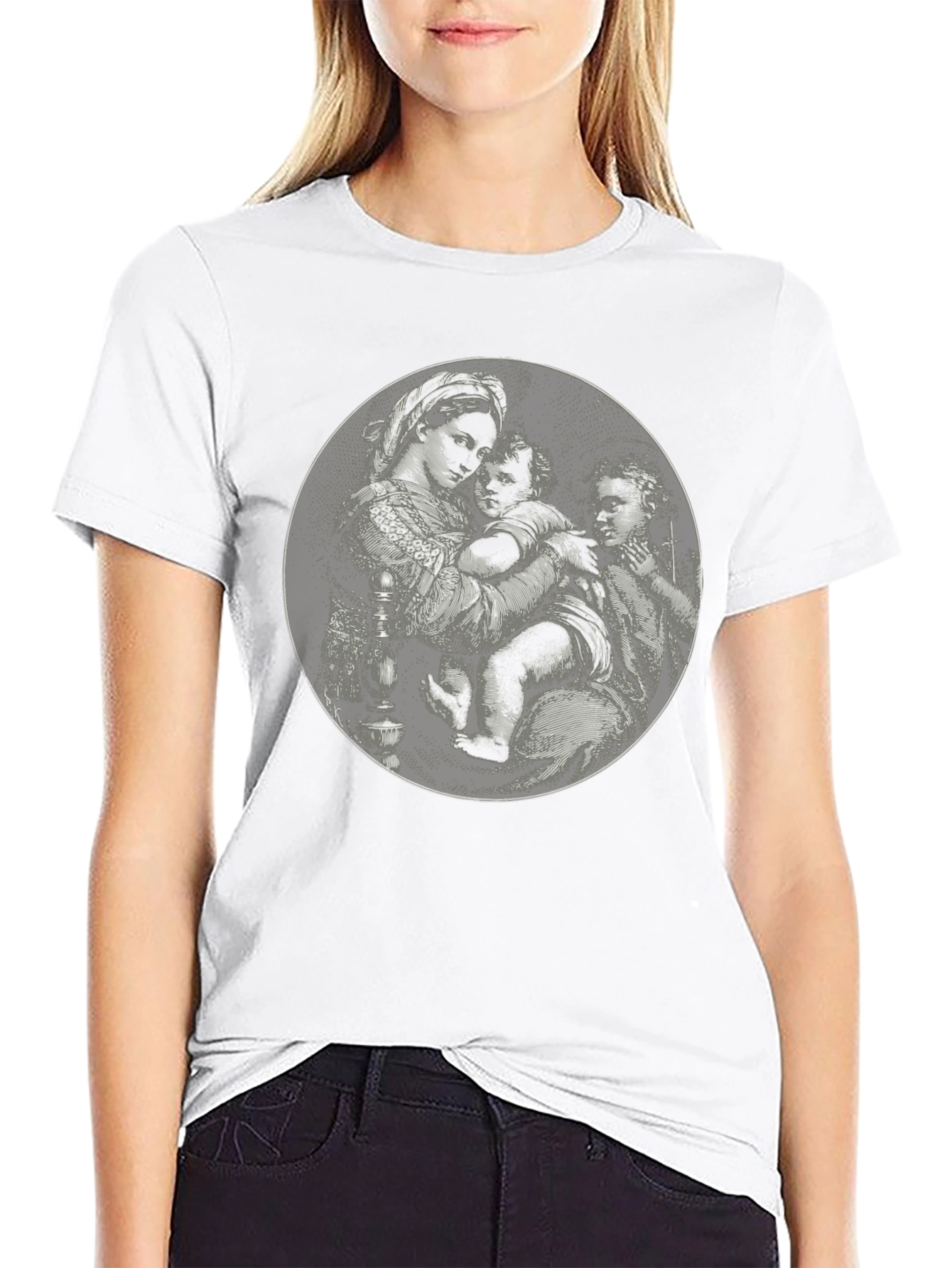 Black Graphic Print T-Shirt