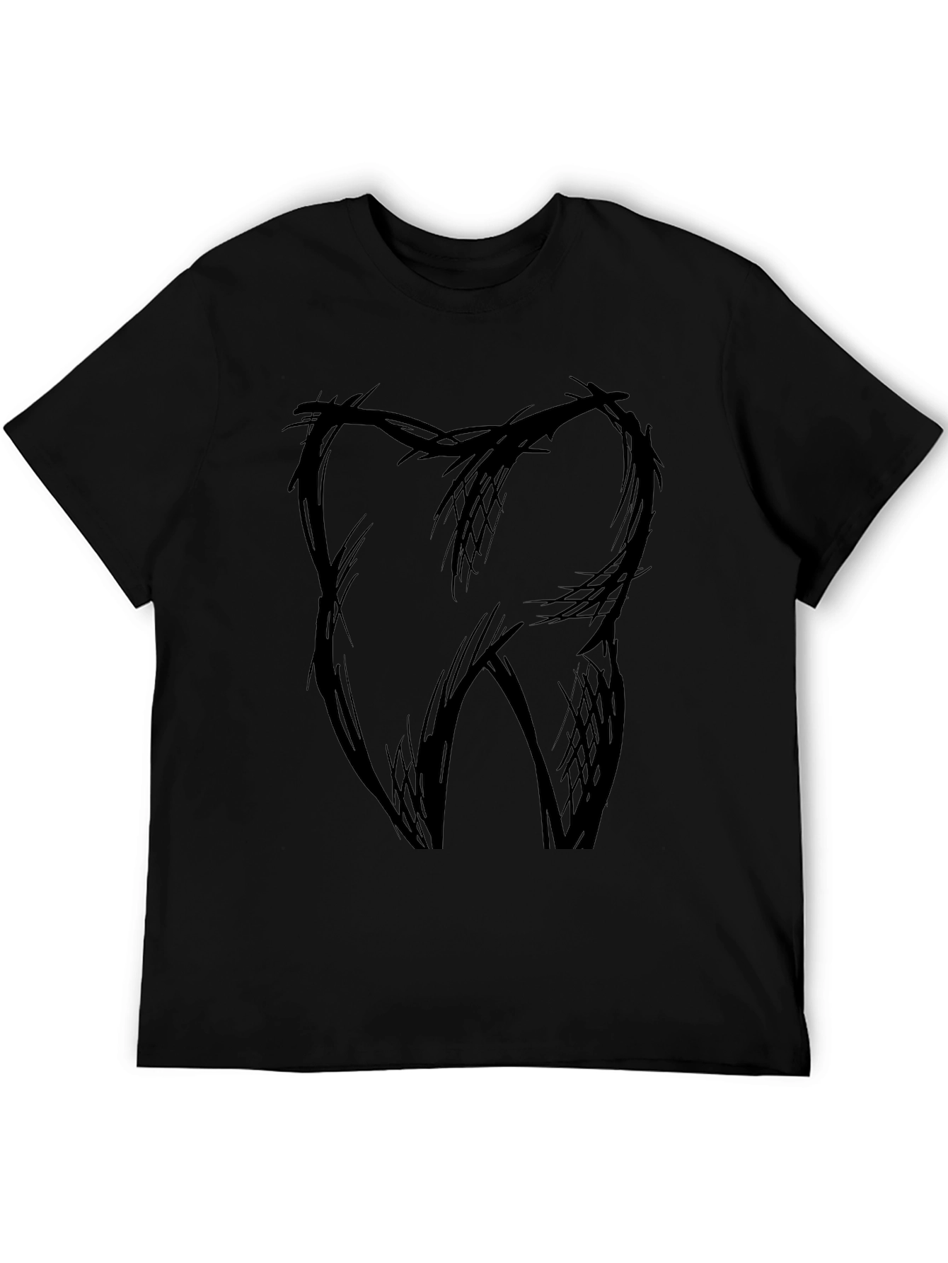 Sketch Tooth Graphic Tee - Dental Humor Shirt