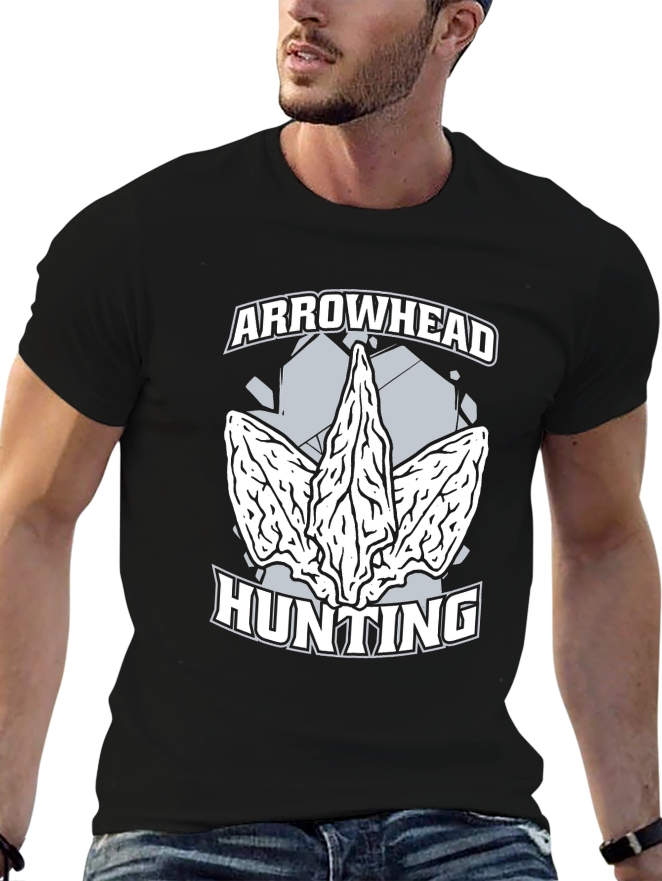 Arrowhead Hunting T-Shirt - Black Graphic Tee