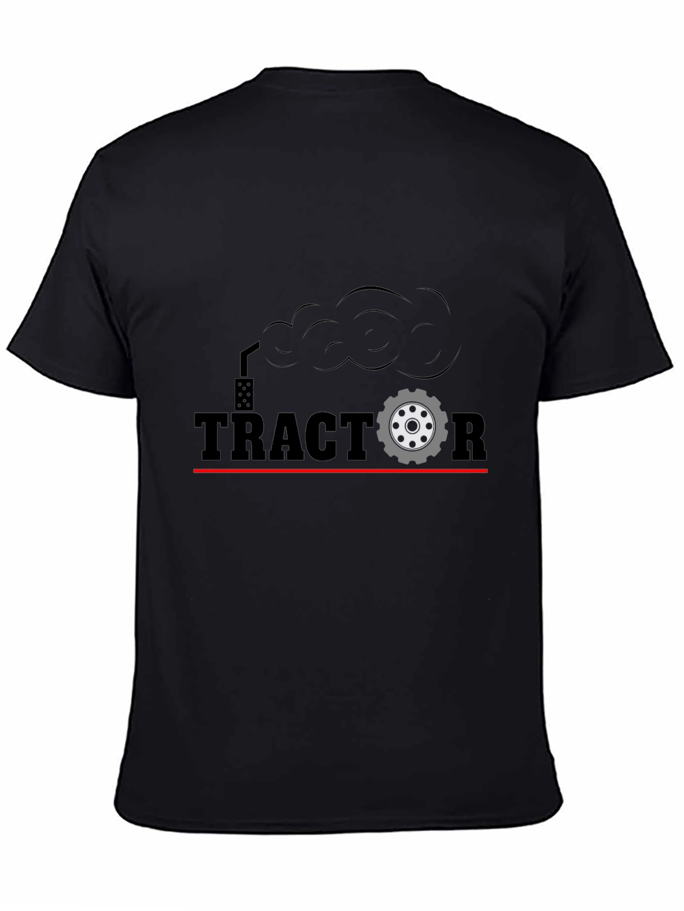 Tractor Graphic T-Shirt - Black Cotton Tee