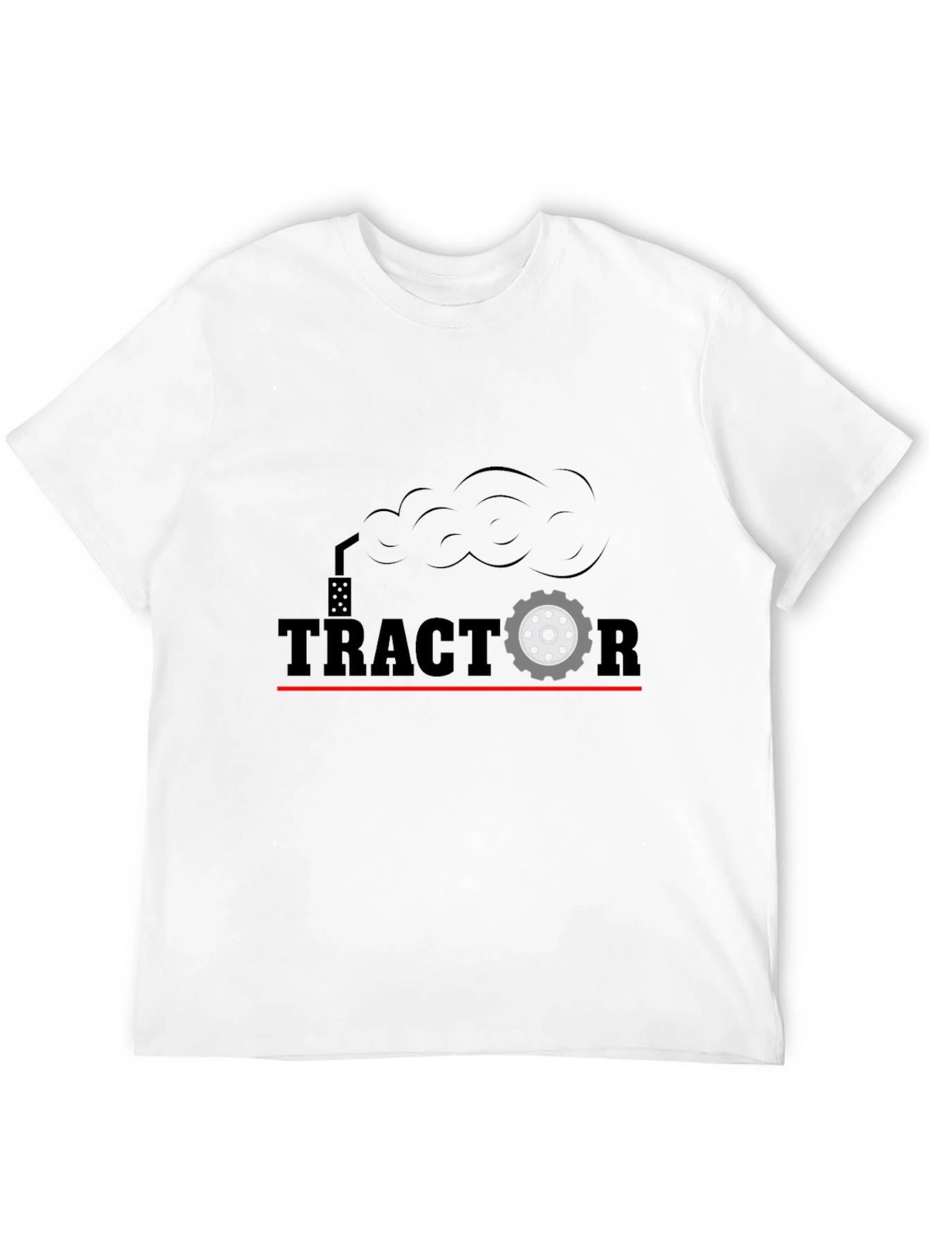 Tractor Graphic T-Shirt - Black Cotton Tee