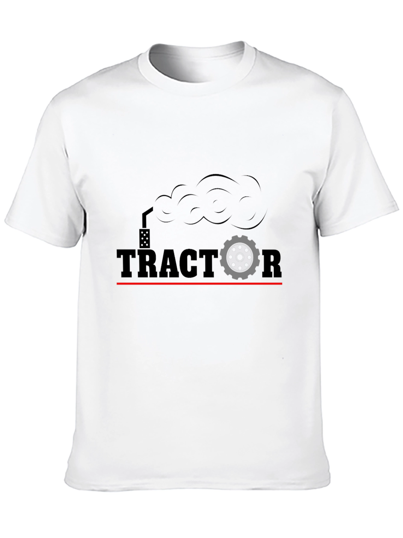 Tractor Graphic T-Shirt - Black Cotton Tee