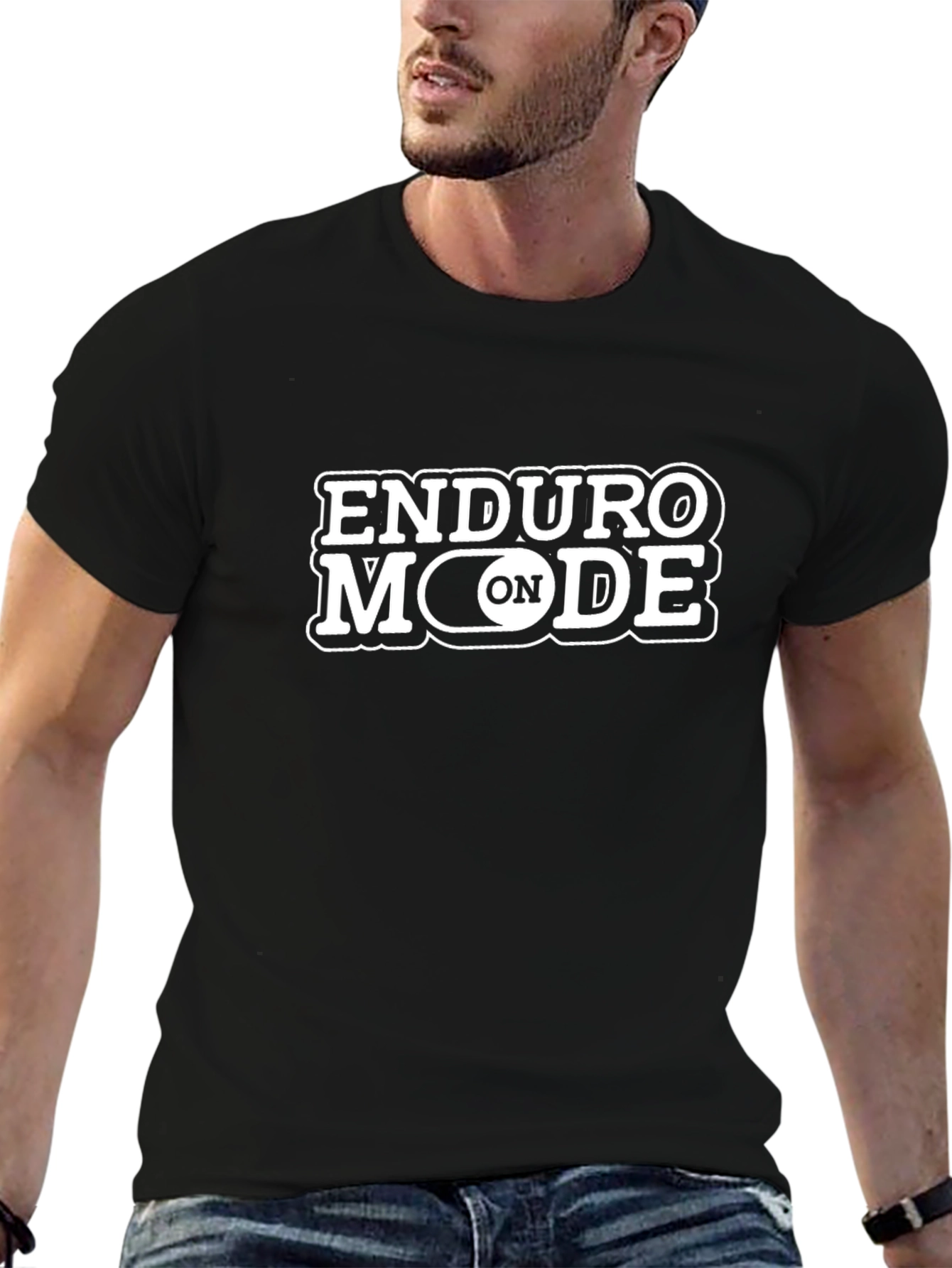 Enduro Mode On Black Graphic Tee