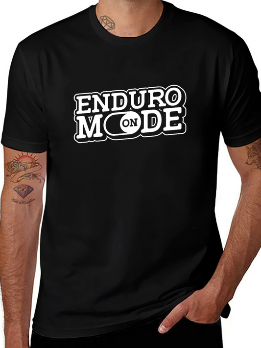 Enduro Mode On Black Graphic Tee