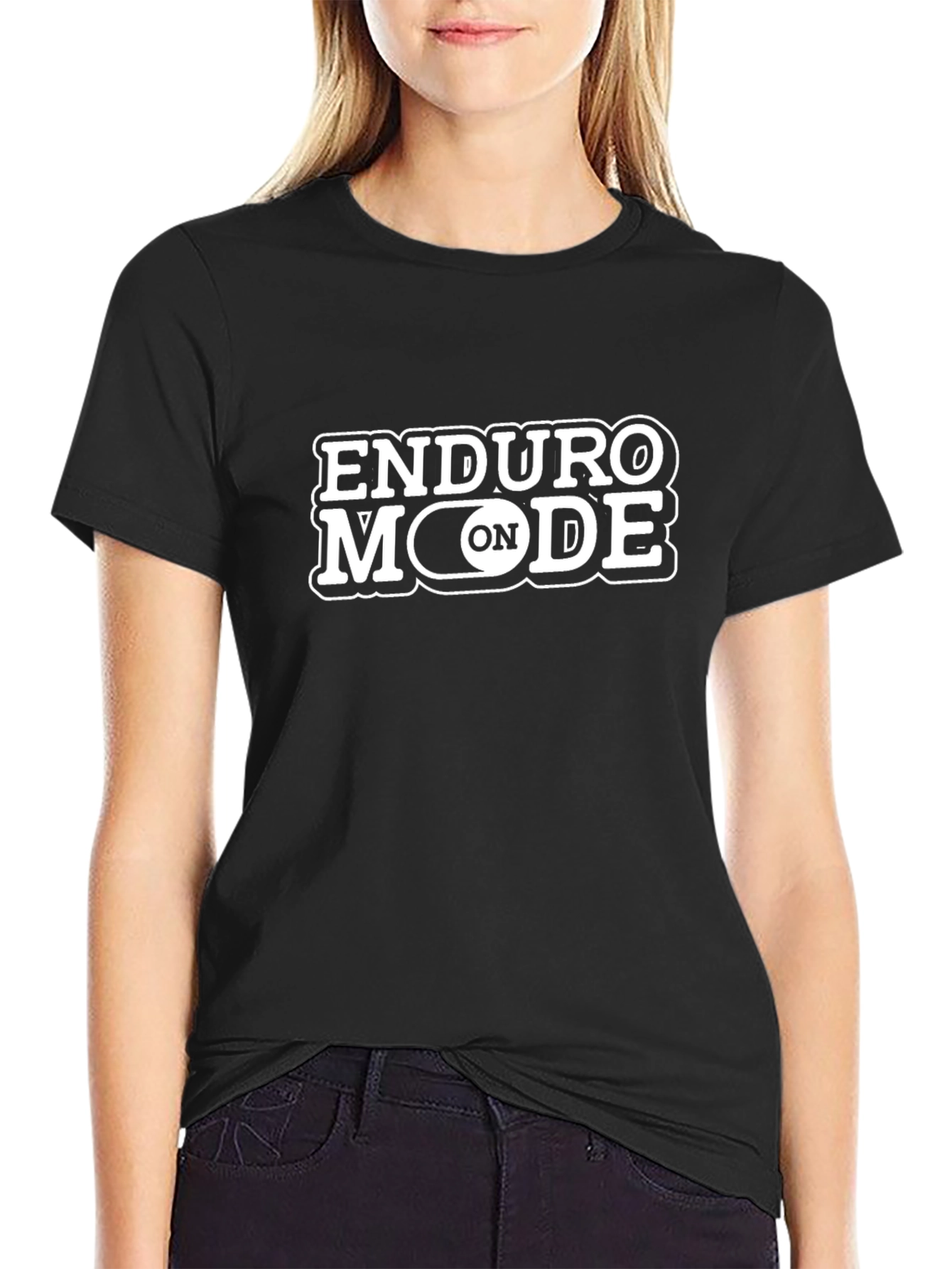Enduro Mode On Black Graphic Tee