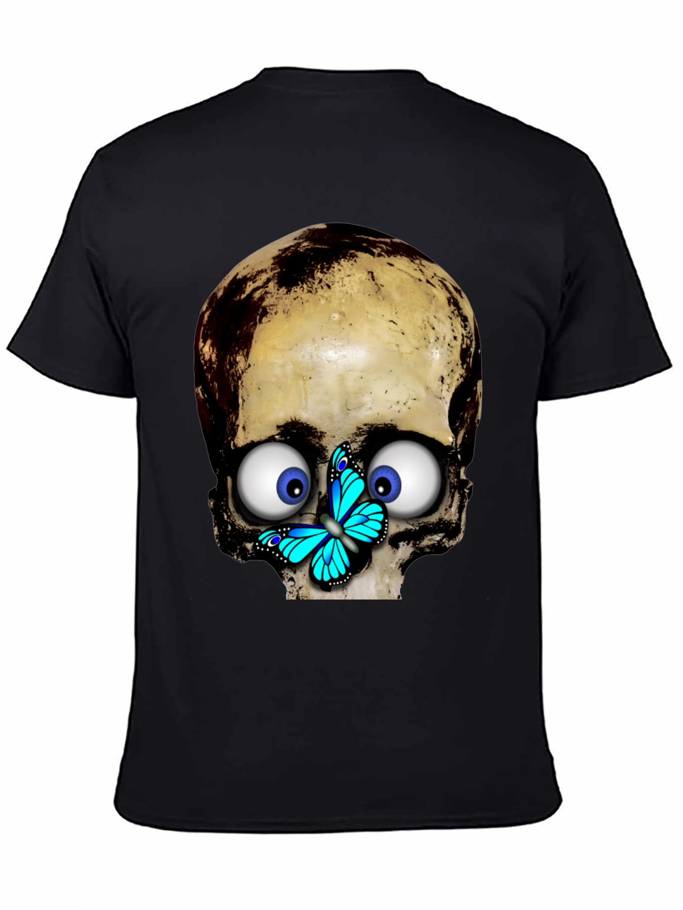 Skull & Butterfly Graphic T-Shirt