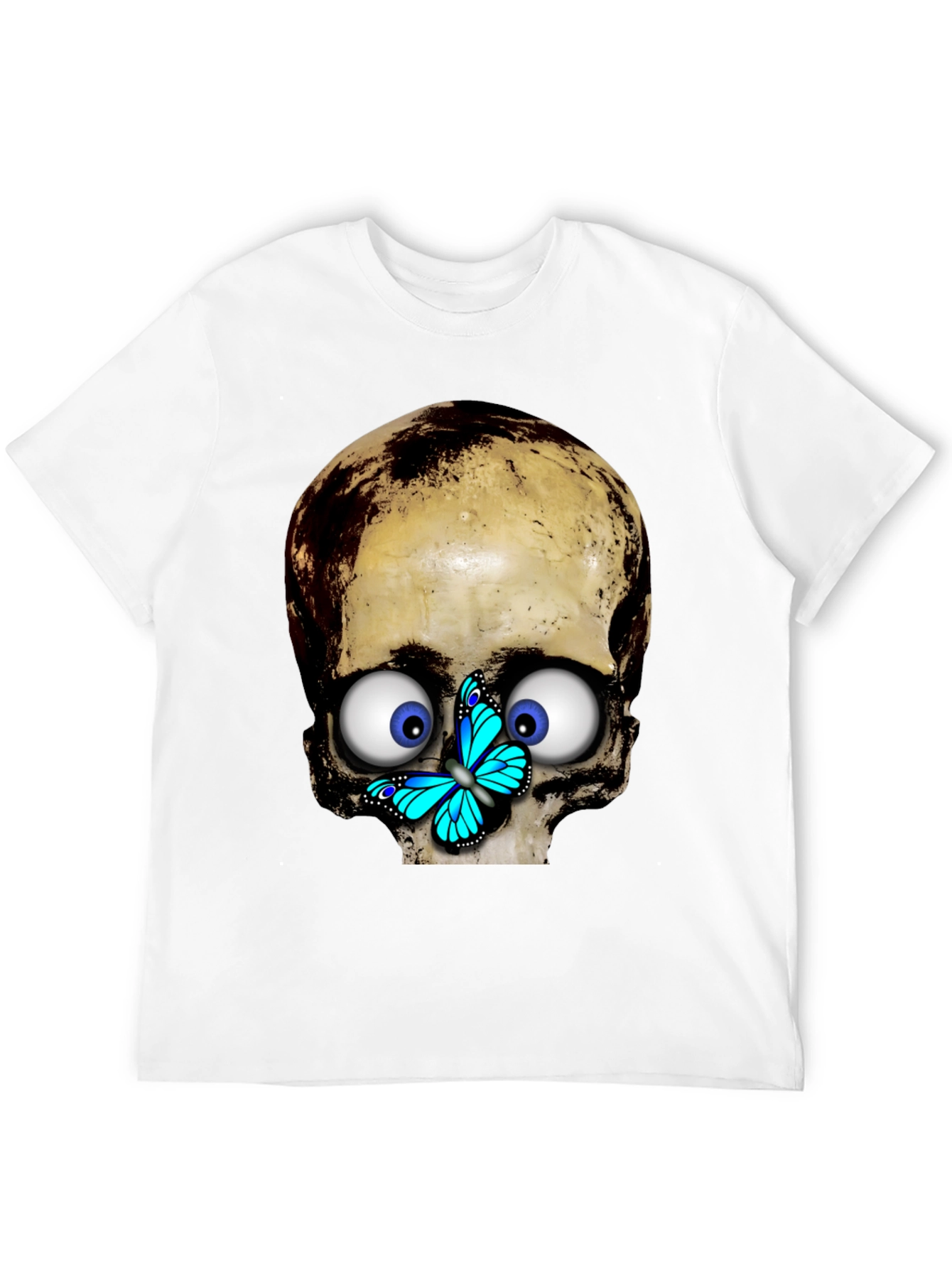 Skull & Butterfly Graphic T-Shirt