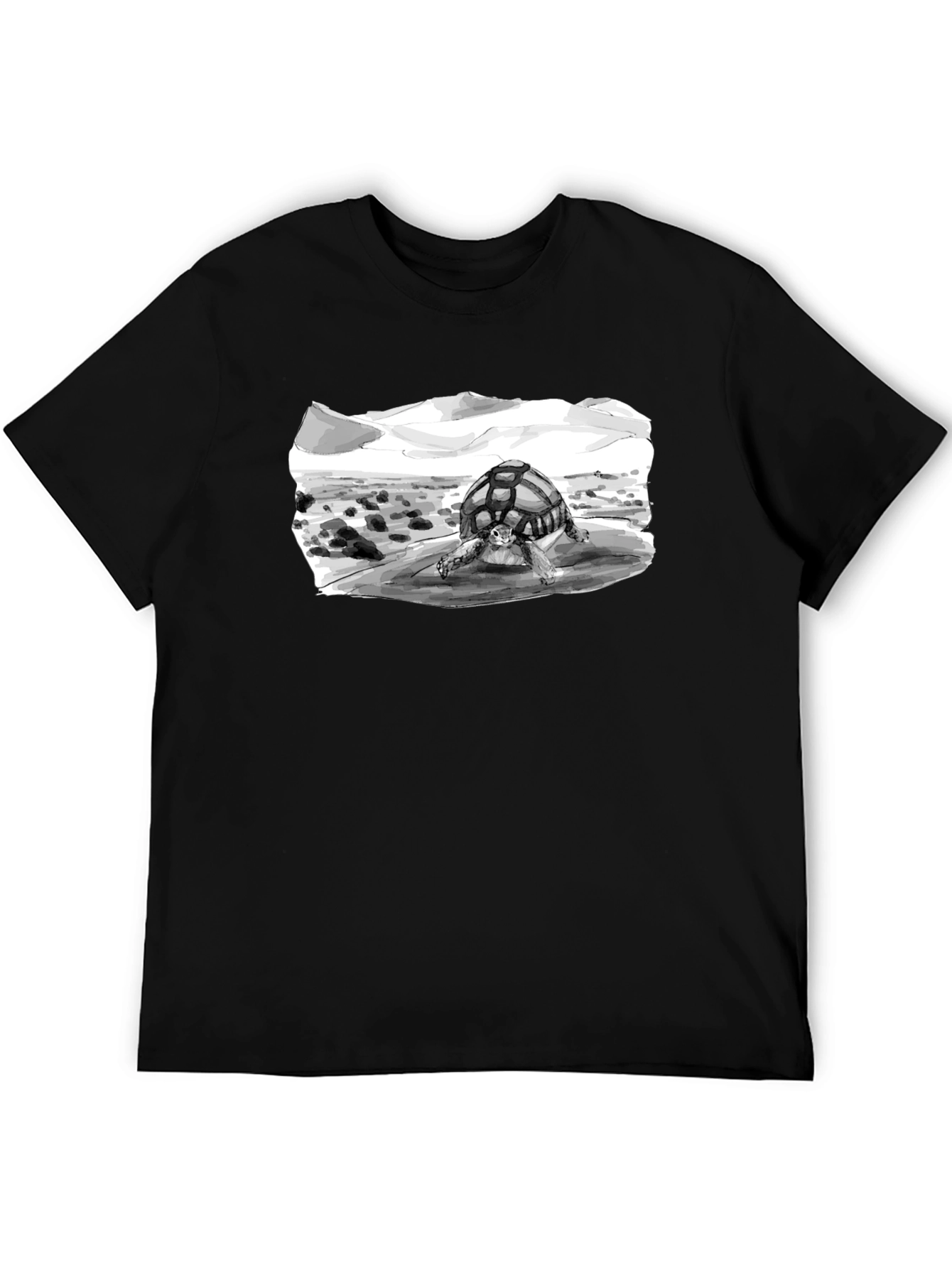 Desert Tortoise Graphic Tee - Black