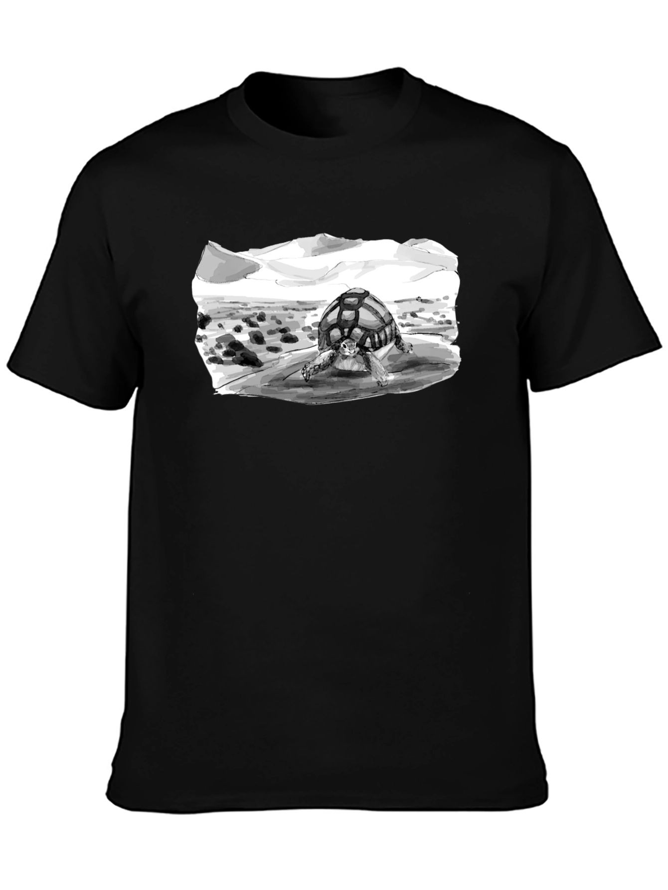 Desert Tortoise Graphic Tee - Black
