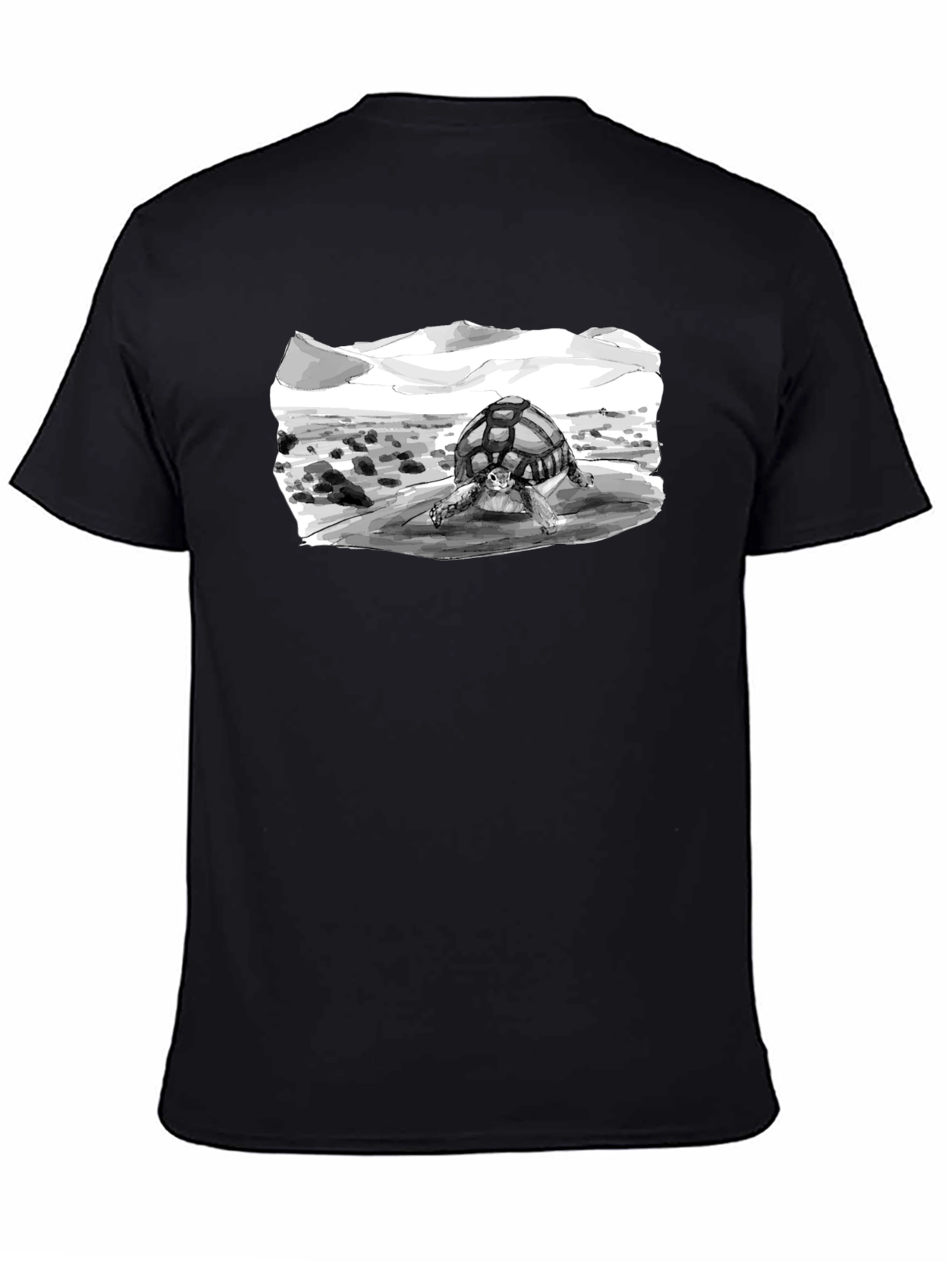 Desert Tortoise Graphic Tee - Black
