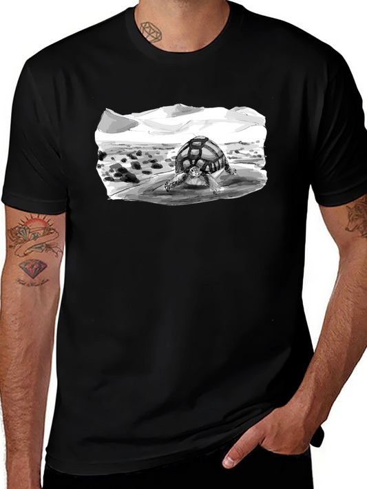Desert Tortoise Graphic Tee - Black