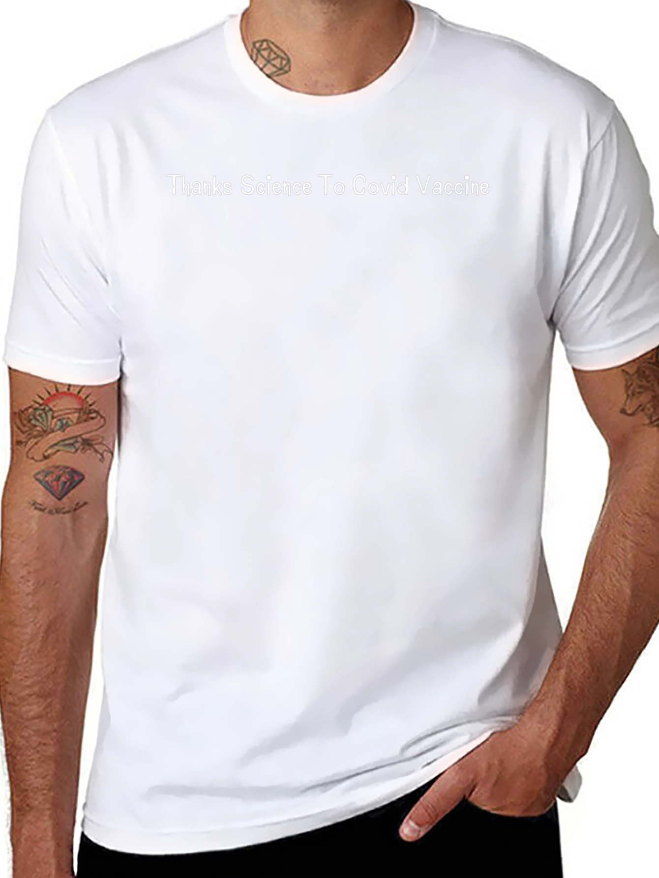 Thanks Science Covid Vaccine Black T-Shirt