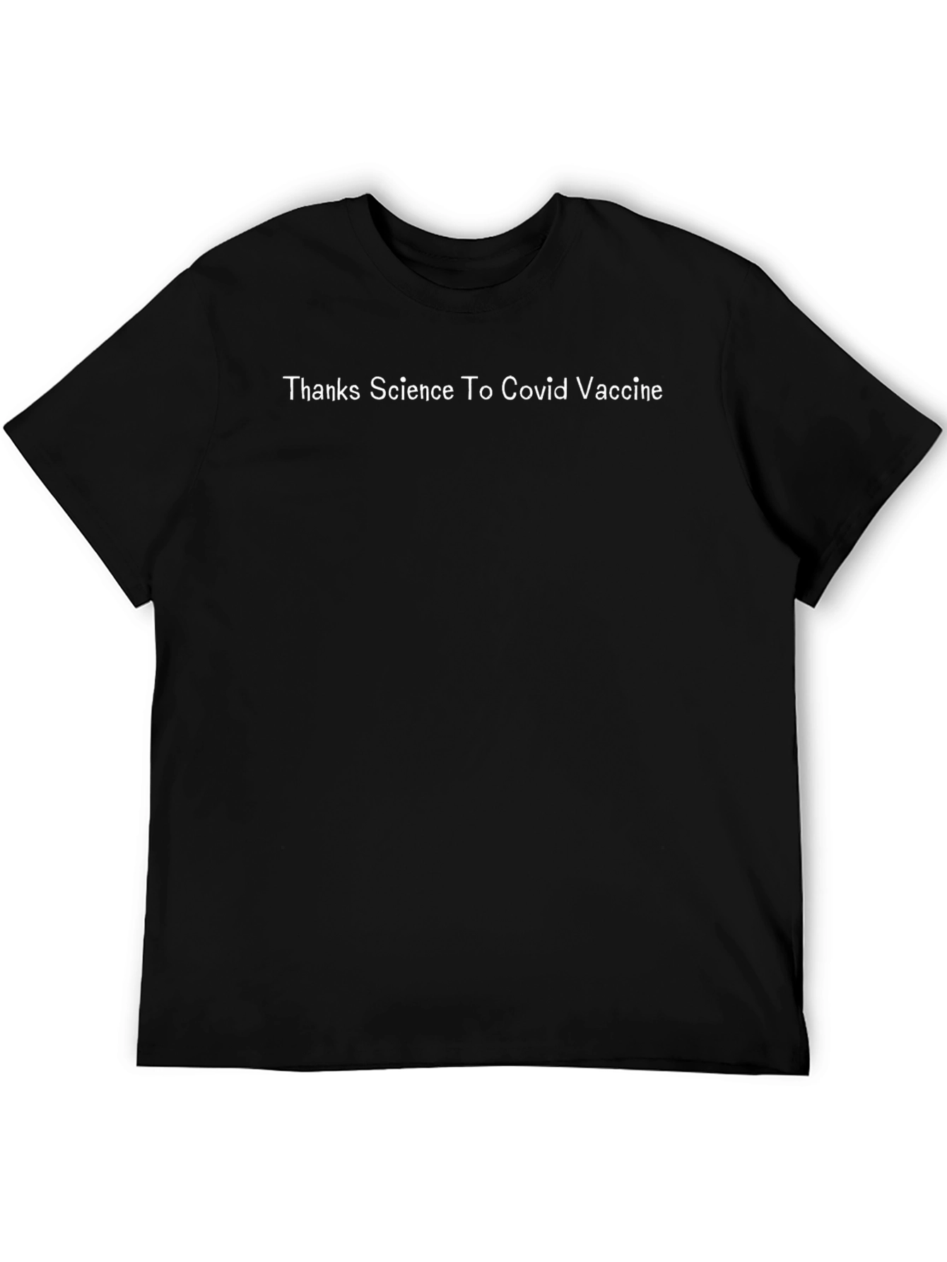 Thanks Science Covid Vaccine Black T-Shirt