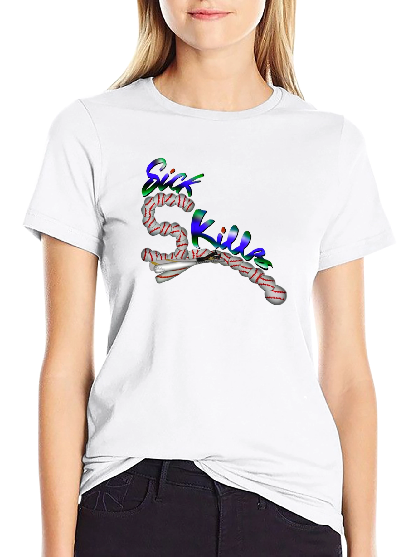 Sick Skills Baseball Graphic T-Shirt