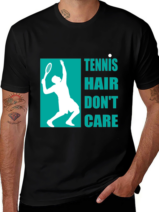 Tennis Hair Dont Care Graphic Tee