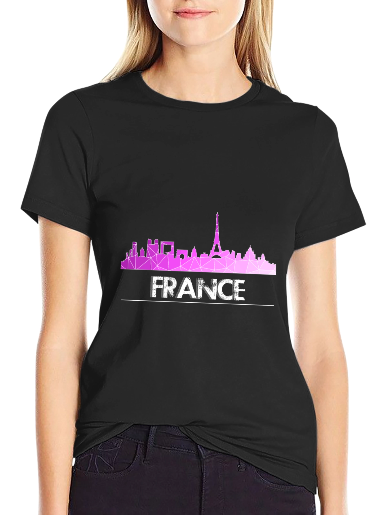 France Skyline T-Shirt: Eiffel Tower Paris Souvenir Tee