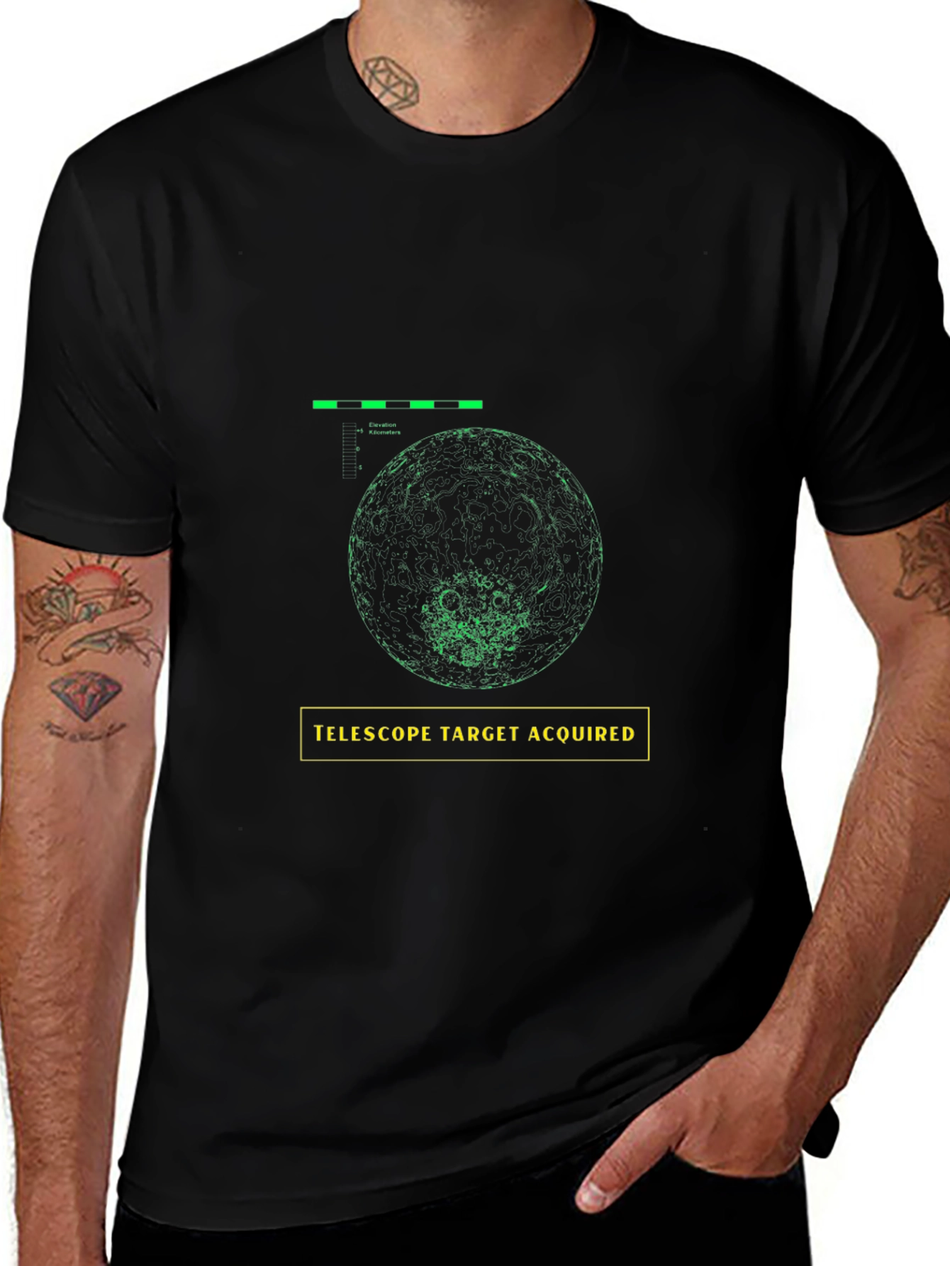 Telescope Target Acquired Graphic T-Shirt